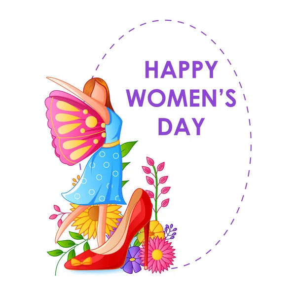 Uluslararası kadın gününü kutlamak için arka plan tebrik — Stok Vektör