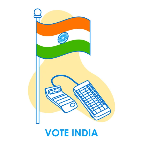 Concept background for Vote India for election democracy campaign banner — Stock Vector