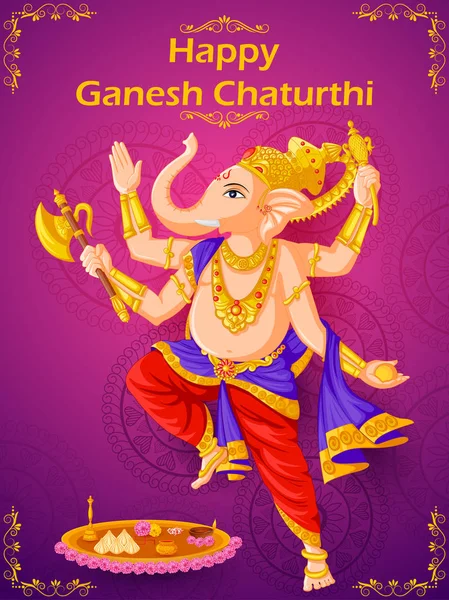 Mutlu Ganesh Chaturthi Hindistan Festivali kutlamaları