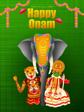 Mutlu Onam Festivali hitap Kerala, Hindistan'ın yıllık Hindu festivali işaretlemek için