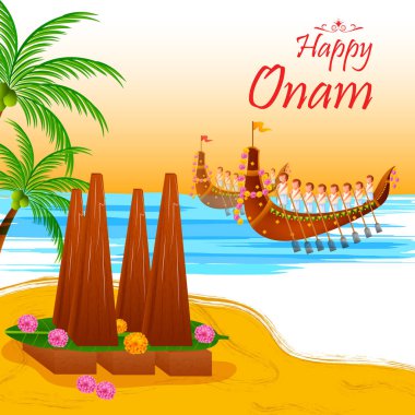 Mutlu Onam Festivali hitap Kerala, Hindistan'ın yıllık Hindu festivali işaretlemek için