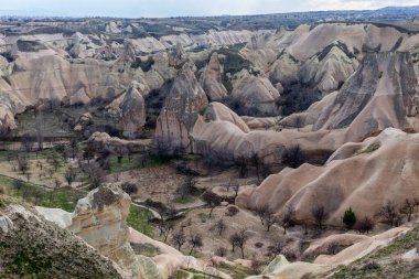 Kapadokya 'nın panoramik görünümü, Türkiye