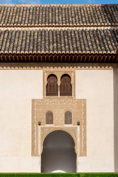 Porta Della Corte Dei Mirti Dell Alhambra Granada Spagna — Foto Stock