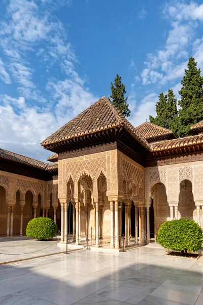 Mór Boltívek Oroszlánok Udvarában Alhambra Granada Spanyolország — Stock Fotó