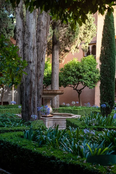 Giardini Dell Alhambra Granada Spagna — Foto Stock