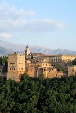 İspanya, Granada 'daki Alhambra Kalesi Sarayı