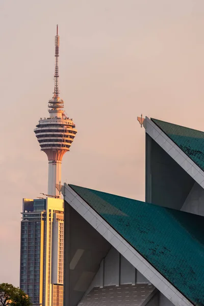 Menara Kuala Lumpur Tramonto Malesia — Foto Stock