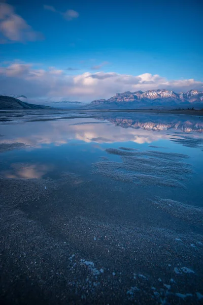 Coucher Soleil Dans Les Montagnes — Photo