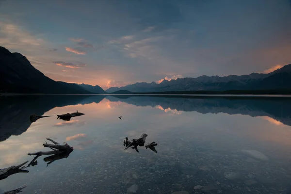 Pôr Sol Nas Montanhas — Fotografia de Stock