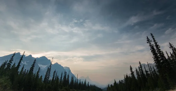 Tramonto Nel Deserto Dell Alberta — Foto Stock