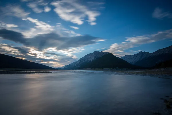 Letní Západ Slunce Horách — Stock fotografie