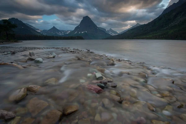 Prachtig Berglandschap Van Gletsjer Nationaal Park Canada — Stockfoto