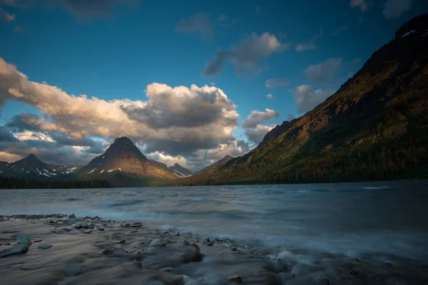 Bellissimo Paesaggio Montano Del Parco Nazionale Dei Ghiacciai Canada — Foto Stock