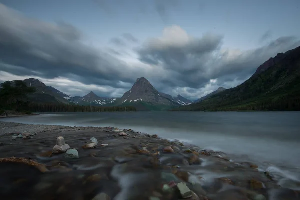 Wunderschöne Berglandschaft Des Gletschernationalparks Kanada — Stockfoto