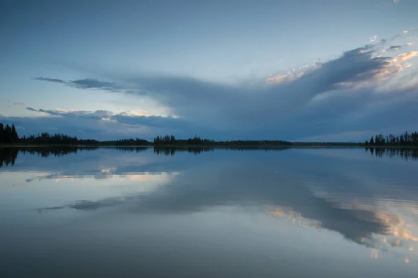 Coucher Soleil Dans Les Prairies — Photo