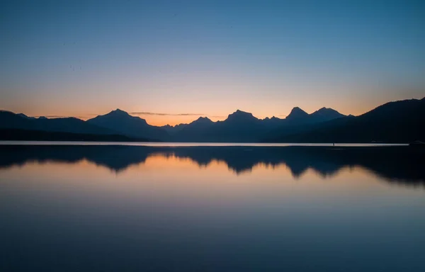 Parque Nacional Glacier Pôr Sol — Fotografia de Stock