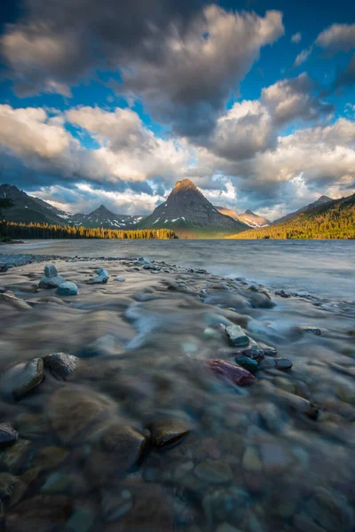 Glacier National Park Bij Zonsondergang — Stockfoto