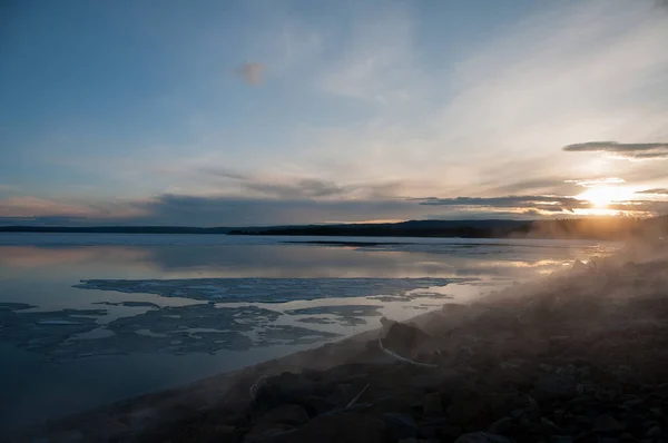 Yellowstone Landskap Sommaren — Stockfoto