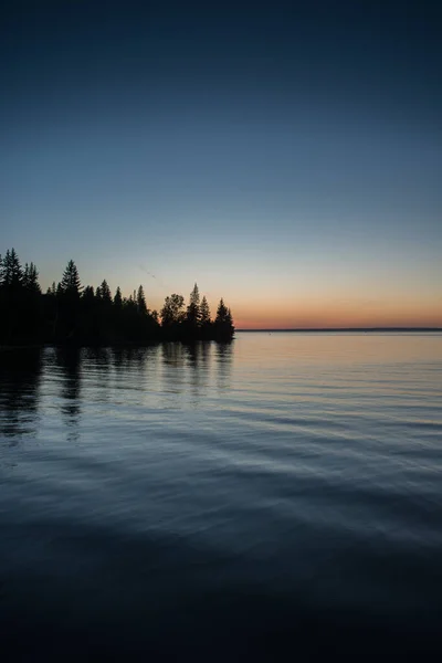 Coucher Soleil Dans Les Prairies — Photo