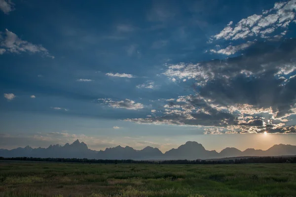 Paisagem Incrível Parque Nacional Grand Teton — Fotografia de Stock