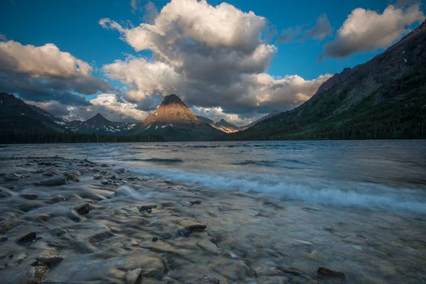 Krásná Horská Krajina Národního Parku Ledovec Kanada — Stock fotografie