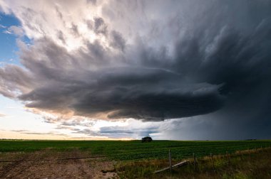 Kanada ovalarında yaz fırtınası