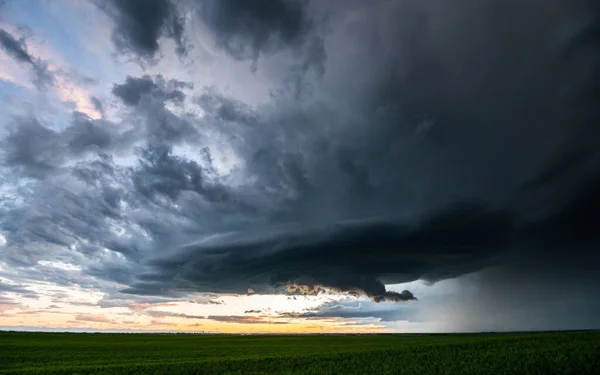 Sommergewitter Der Kanadischen Prärie — Stockfoto