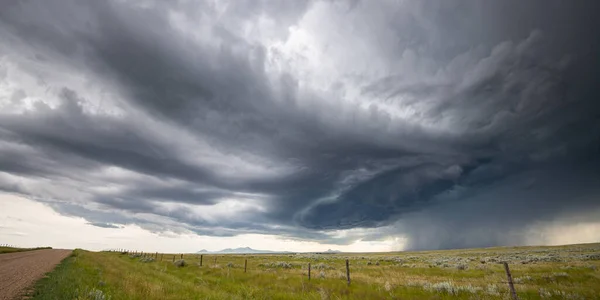 Ciel Orageux Dans Les Prairies Canadiennes — Photo