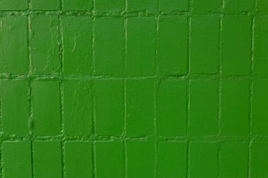 Eski yeşil fayans deseni soyut sokak duvarı mozaik fayans