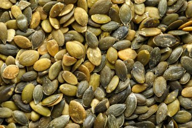 Ham Kabuklu Kabak çekirdeği veya arka plan olarak pepitas