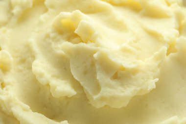 Beyaz kasede patates püresi. Sağlıklı gıda