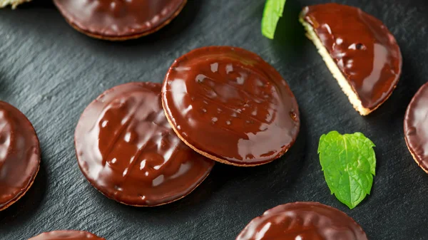 Torte Jaffa biscotti dolci con arancia e cioccolato — Foto Stock