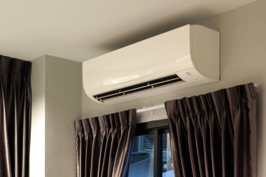 indoor unit of air conditioner, wall type fan coil unit clipart