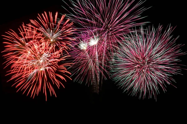 Feliz Año Nuevo Fuegos Artificiales Como Celebrar Fondo — Foto de Stock