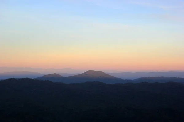 Beautiful mountain hills with beautiful sky background — Stock Photo, Image