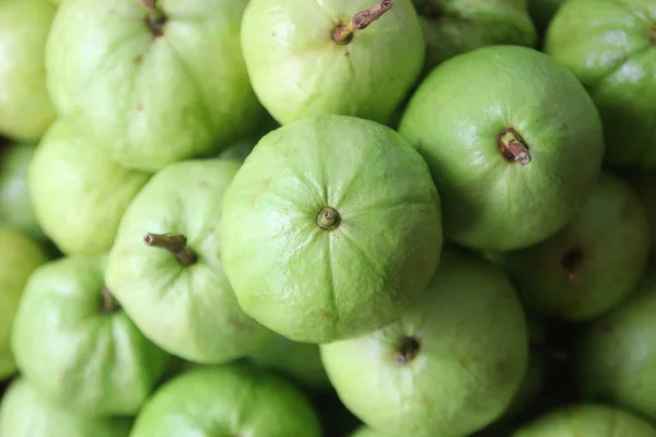 Pila Fruta Guayaba Bandeja Mercado — Foto de Stock