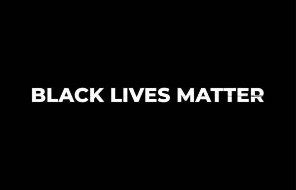 Black Lives Matter Elemento Diseño Letras Vectoriales — Vector de stock