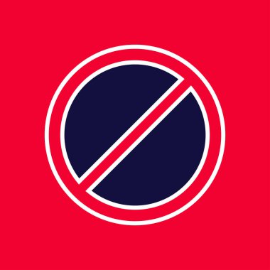 Yasak işareti ya da izole edilmiş bir vektör yok. İzinsiz İmza. Kırmızı arka planda dur işareti. İçki yasağı sembolü. Kırmızı arkaplanda yasaklama simgesi izole edildi