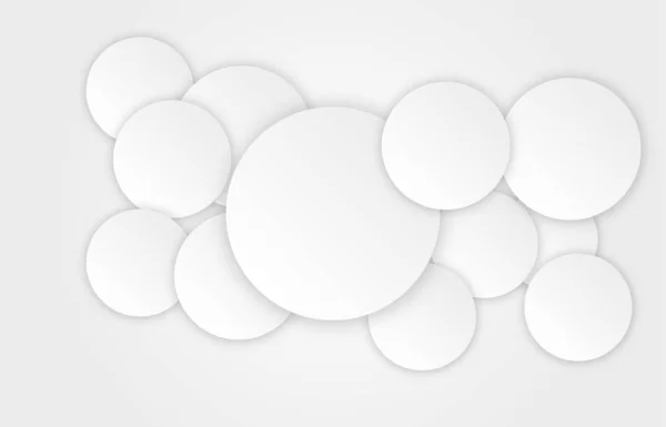 概要灰色の背景に白い円が描かれた幾何学的背景 ベクターイラスト — ストックベクタ