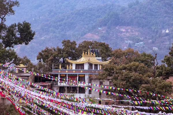 Uma Vista Mosteiro Wochen Thukje Choeling Sua Área Circundante Swayambhunath — Fotografia de Stock