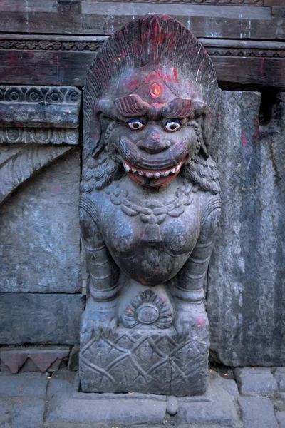 Άγαλμα Που Βρίσκεται Στην Πλατεία Κατμαντού Ντουρμπάρ Κατμαντού Νεπάλ — Φωτογραφία Αρχείου