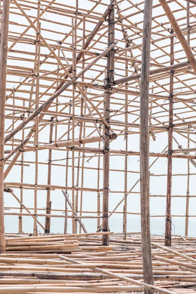 Hong Kong, bambu iskele, yakın kimse