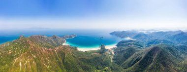 En yüksek, keskin tepeli üzerinden, Sai Kung, Hong Kong görüntülemek