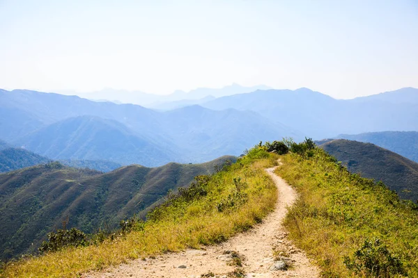 Caminhadas Caminho Para Pico Montanha Hong Kong — Fotografia de Stock