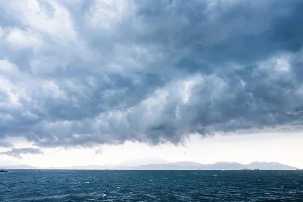 Thick Cloud Sky Cloudscape Storm Seascape Sai Kung Hong Kong — Stock Photo, Image