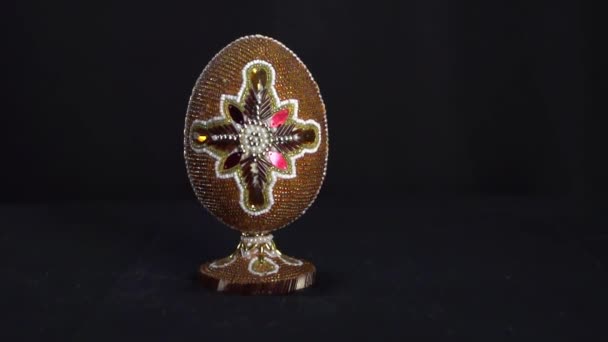 Piękna Ikona Kościoła Prawosławnego Postaci Jajka — Wideo stockowe