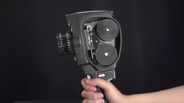 Oude Mooie Film Camera — Stockvideo