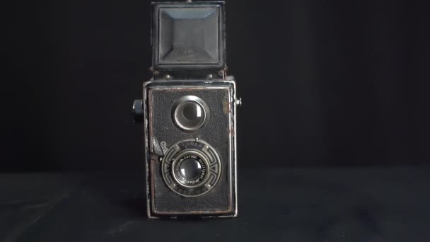 Old Beautiful Movie Camera — Stock Video