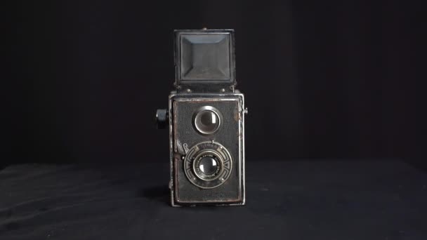Oude Mooie Film Camera — Stockvideo