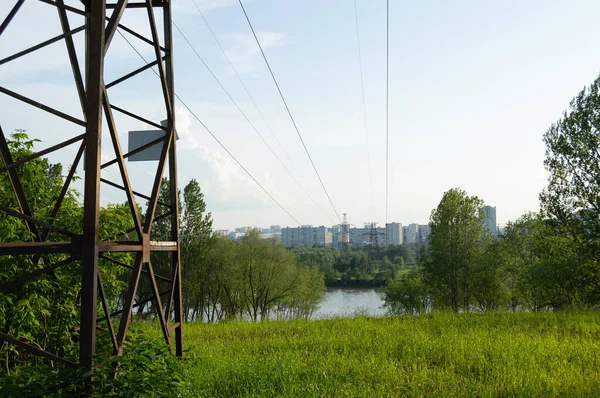Şehir manzarası. Moskova 'ya park et.